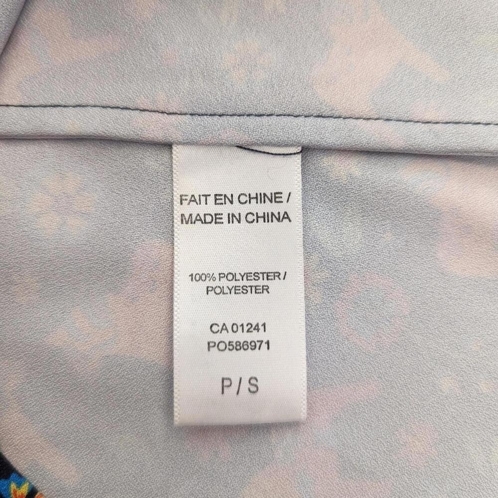 Twik PIÑATA print short sleeve oversized blouse women's small - Picture 8 of 11